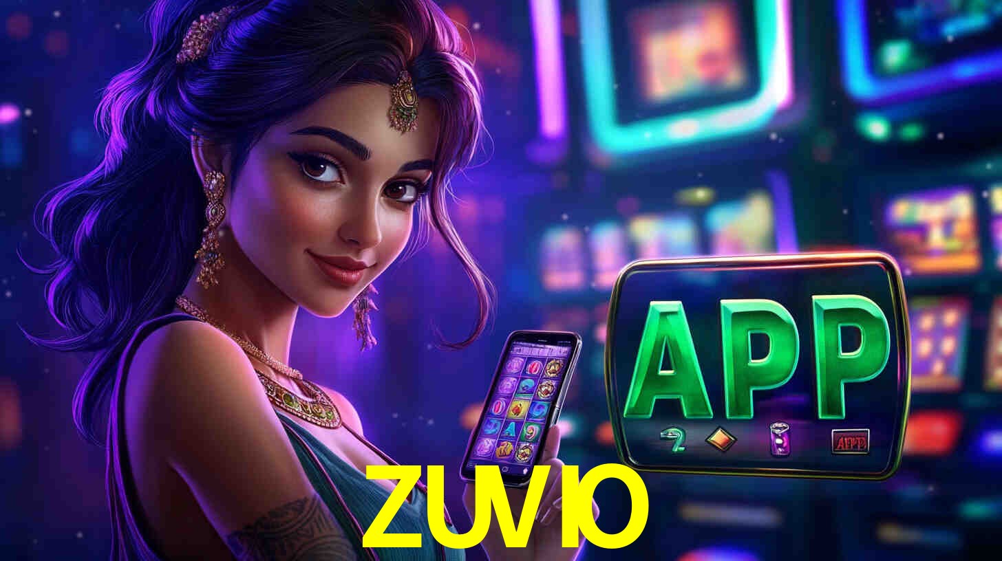 Interfaz de la app móvil ZUVIO en un smartphone moderno